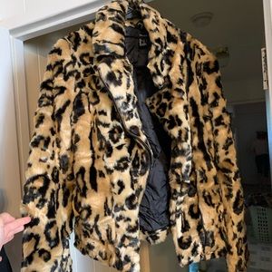 Cheetah fur jacket